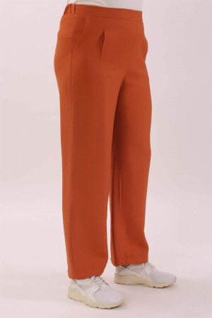 Plus Size Linen Cinnamon Trousers - 2