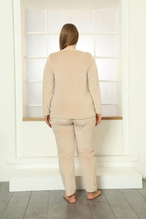 Plus Size Women's Velvet Pajama Set 9073 - 3