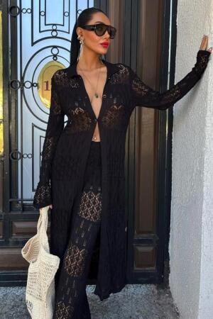 Bridget Ajurlu Uzun Hırka Takım 9881 - 8