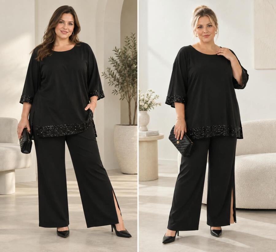 Büyük Beden Abiye Bluz Tunik DD502100 - 1