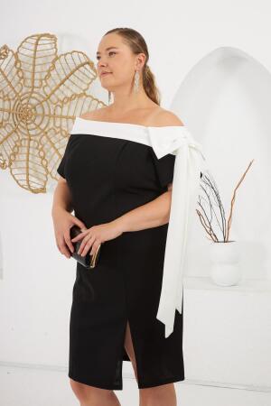 Büyük Beden Abiye Elbise Siyah - 5