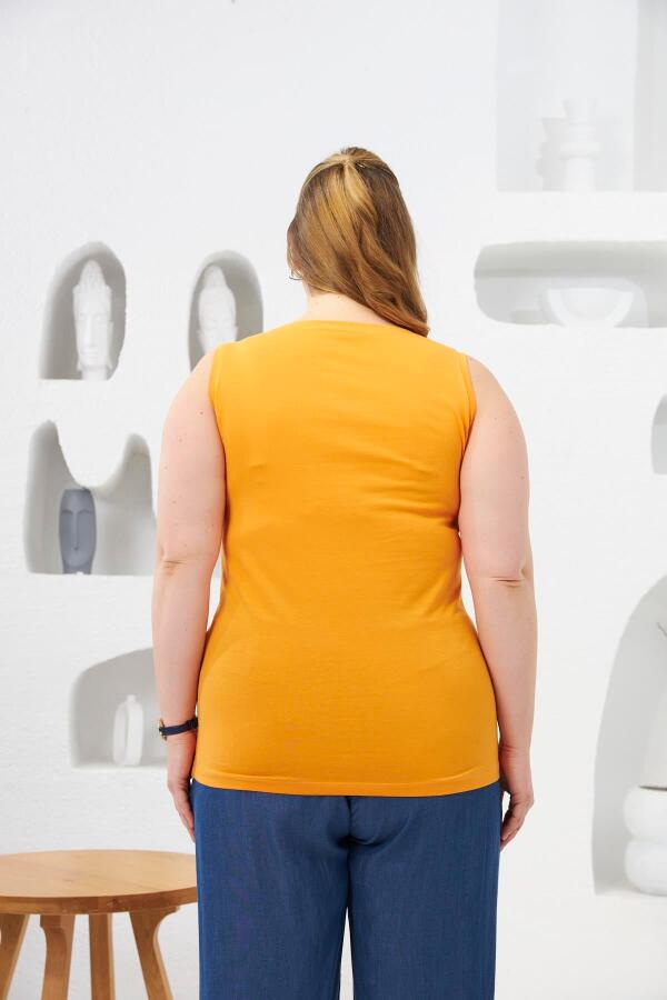 Büyük Beden Atlet Turuncu - 4