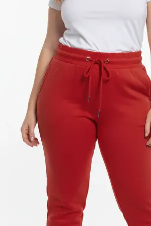 Büyük Beden Beli Lastikli Boru Paça Eşofman Altı - Shape of You (1)
