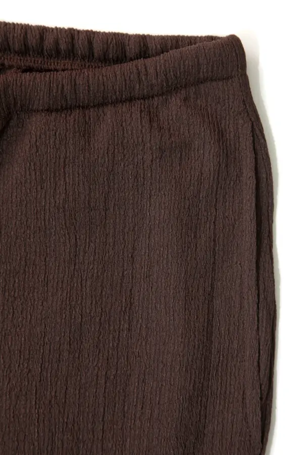 Büyük Beden Beli Lastikli Cepli Pantolon - 6
