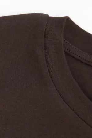 Büyük Beden Bisiklet Yaka Kısa Kollu Pamuklu T-Shirt - 6