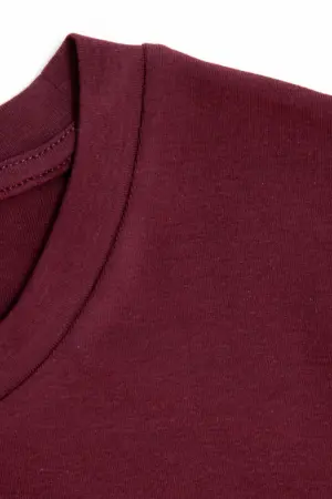 Büyük Beden Bisiklet Yaka Kısa Kollu Pamuklu T-Shirt - 6