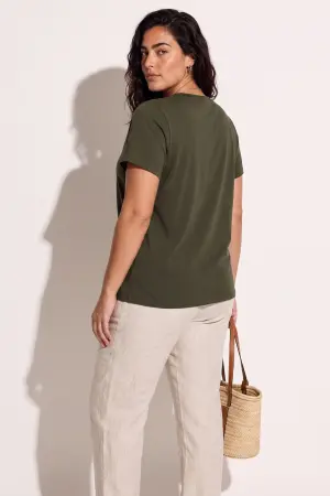 Büyük Beden Bisiklet Yaka Kısa Kollu Pamuklu T-Shirt - 4