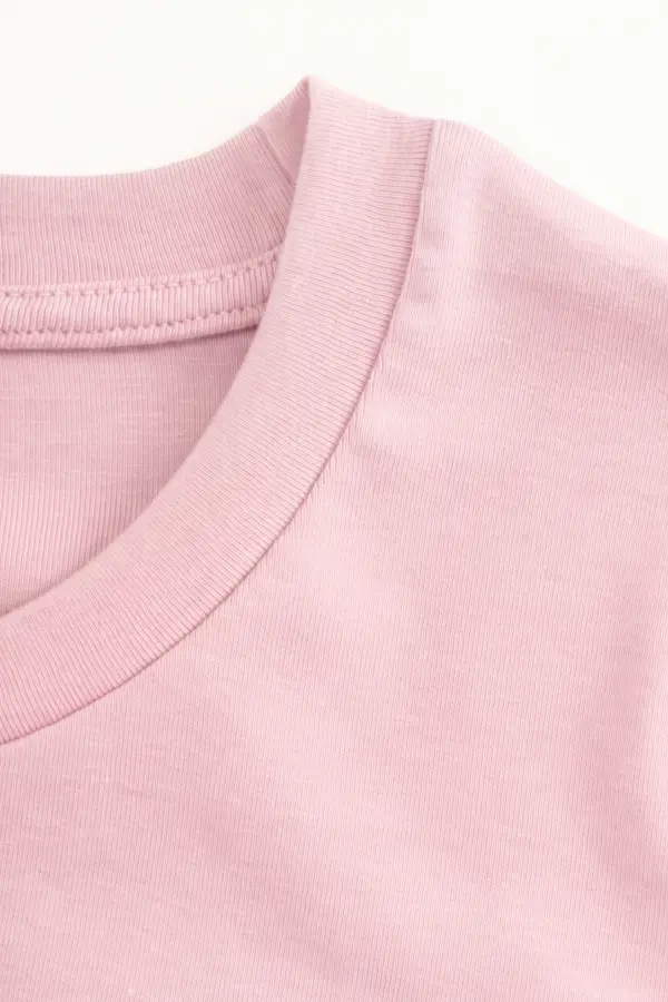 Büyük Beden Bisiklet Yaka Kısa Kollu Pamuklu T-Shirt - 6