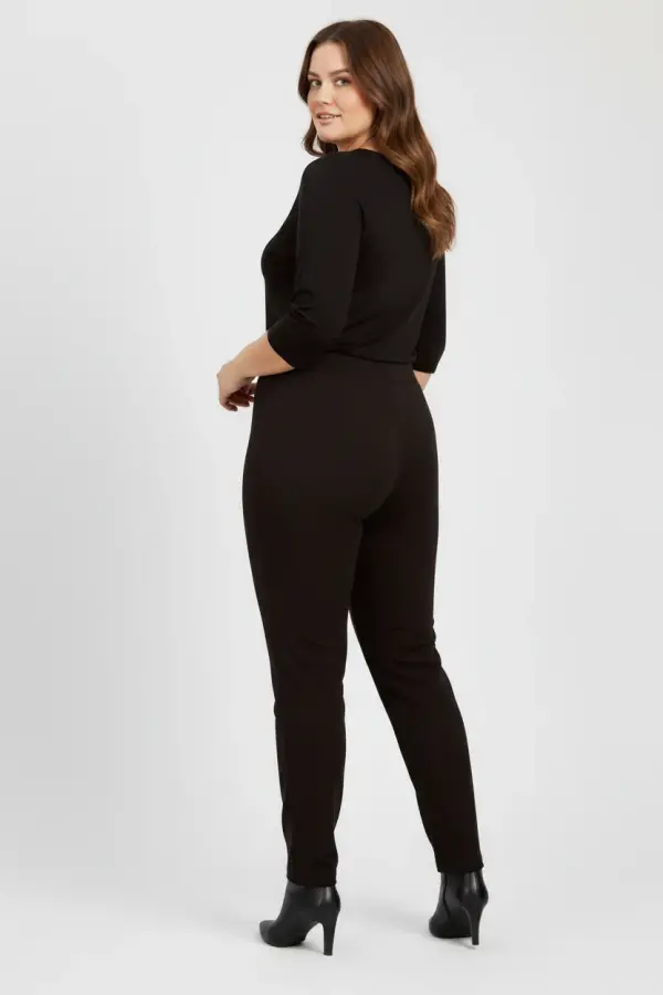 Büyük Beden Çift Katlı Jersey Streç Jogger Pantolon - 3