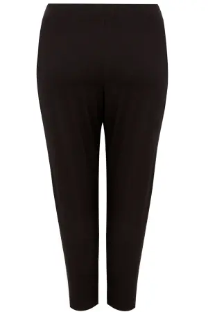 Büyük Beden Çift Katlı Jersey Streç Jogger Pantolon - 5