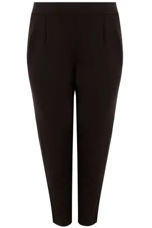 Büyük Beden Çift Katlı Jersey Streç Jogger Pantolon - 6