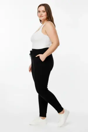 Büyük Beden Elastik Streç Jogger Eşofman - Shape of You (1)