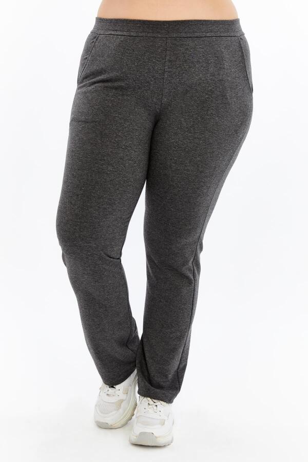 Büyük Beden Eşofman Altı Füme - 1