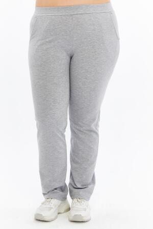 Büyük Beden Eşofman Altı Gri - RMG