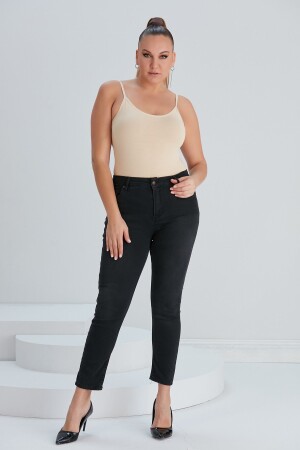Büyük Beden Füme Pantolon - 5