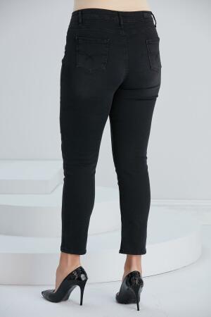 Büyük Beden Füme Pantolon - 4