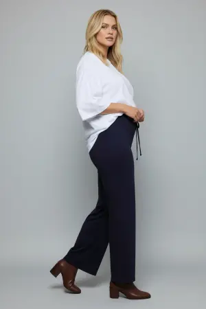 Büyük Beden Geniş Paça Esnek Jersey Yoga Pantolonu - Shape of You (1)