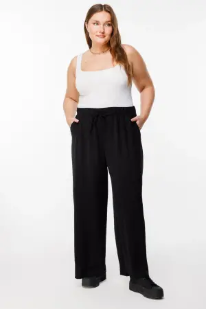 Büyük Beden Geniş Paça Esnek Yoga Pantolonu - 4