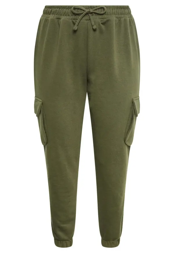 Büyük Beden Kargo Jogger Pantolon - 6
