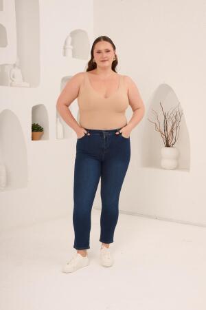 Büyük Beden Kim.Lacivert Pantolon - 5