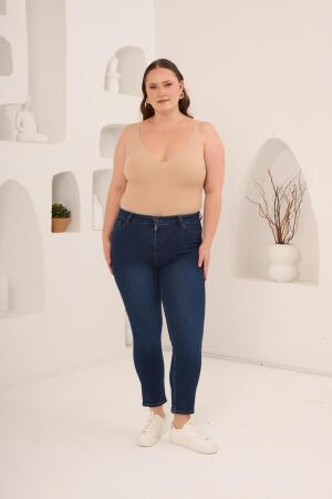 Büyük Beden Kim.Lacivert Pantolon - 6