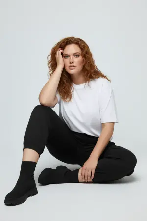 Büyük Beden Kısa Paça Şalvar Kesim Jogger - Shape of You (1)