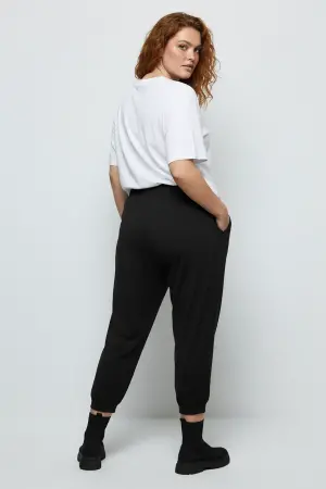 Büyük Beden Kısa Paça Şalvar Kesim Jogger - 4