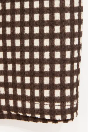 Büyük Beden Lastikli Bağcıklı Geniş Paça Pantolon - 7