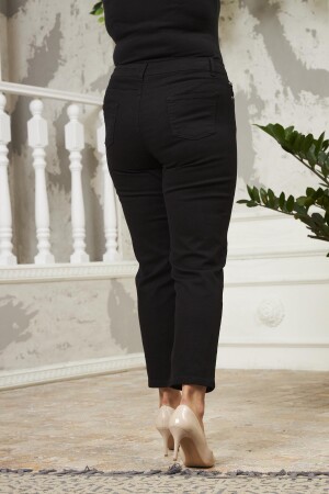 Rmg Büyük Beden Mom Jeans Siyah Pantolon - 4