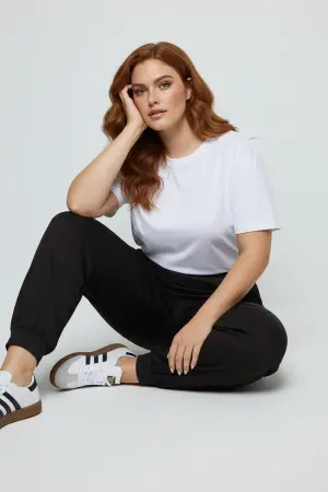 Büyük Beden Şalvar Kesim Paçası Lastikli Jogger - 3
