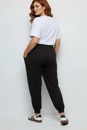 Büyük Beden Şalvar Kesim Paçası Lastikli Jogger - 4