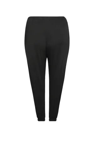 Büyük Beden Şalvar Kesim Paçası Lastikli Jogger - 6