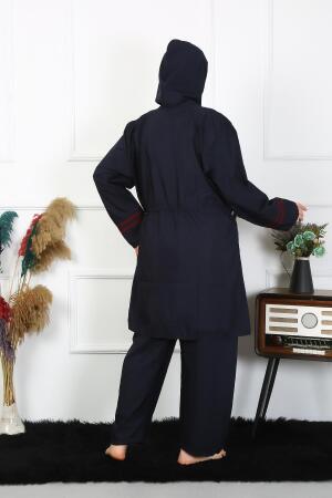 Angelino Büyük Beden Tesettür Mayo 7XL-8XL-9XL-10XL Lacivert 55010 - 4