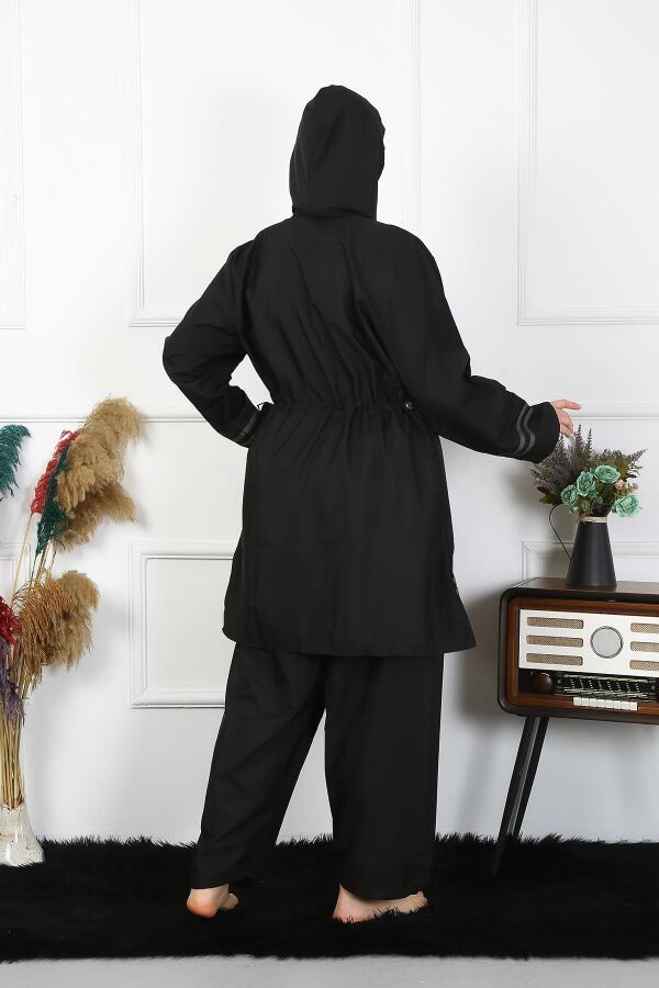 Angelino Büyük Beden Tesettür Mayo 7XL-8XL-9XL-10XL Siyah 55010 - 4