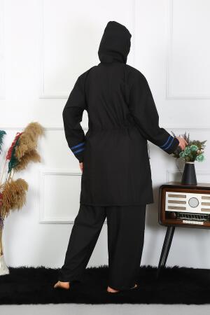 Angelino Büyük Beden Tesettür Mayo 7XL-8XL-9XL-10XL Siyah 55011 - 6