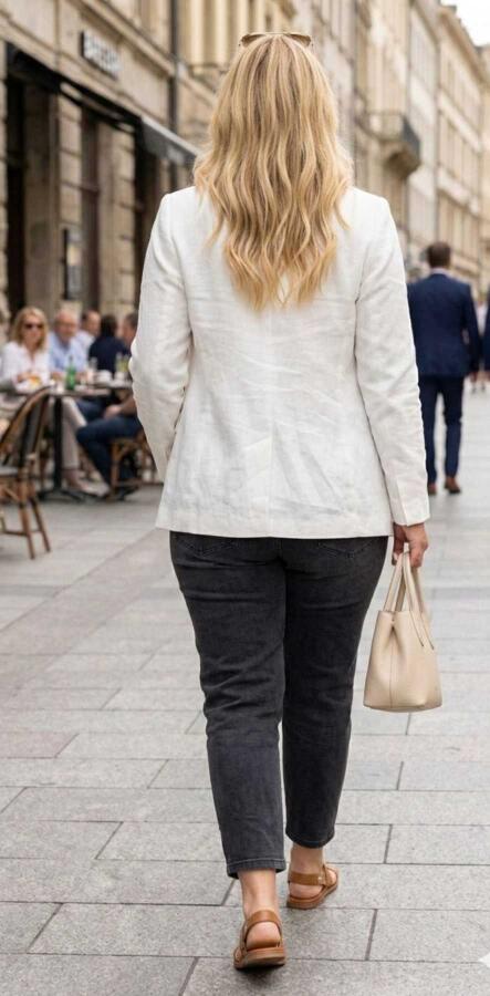 Büyük Beden Yüksek Bel Esnek Denim Kot Pantolon – Toparlayıcı Likralı 54-56 - 9