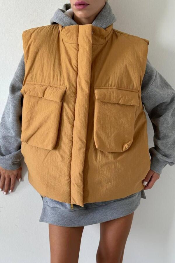 Camel Cepli Şişme Yelek - 2