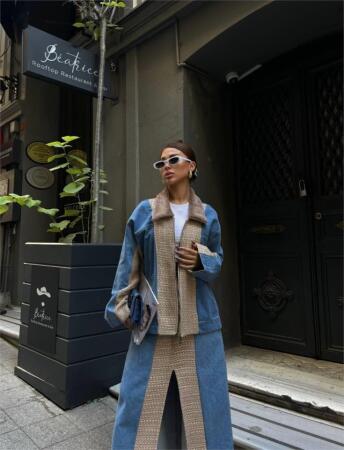 CHANEL GARNİLİ KOT MONT - Bej - ANGELINO BuyukBedeniz (1)