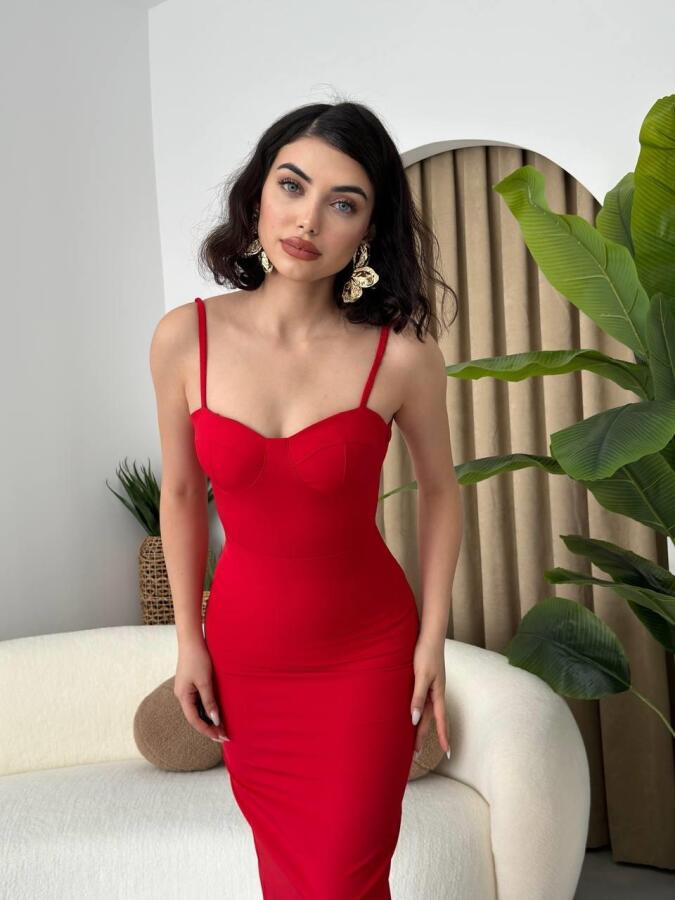 Chatelet Askılı Kalem Elbise - 3