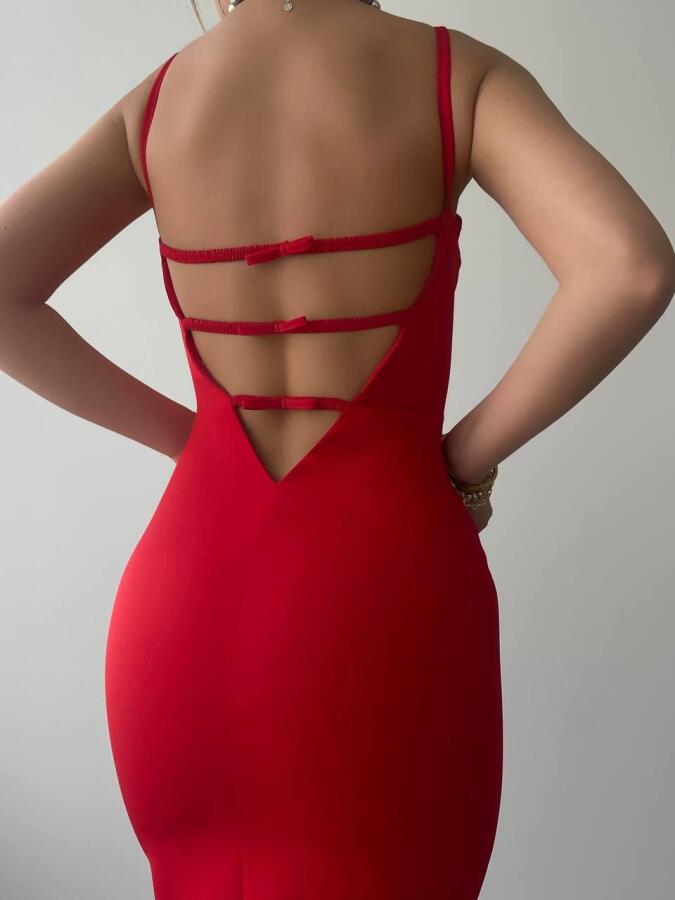 Chatelet Askılı Kalem Elbise - 6