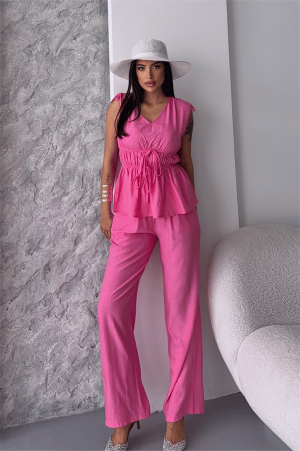 Çilek Kumaş Takım - PEMBE - 2