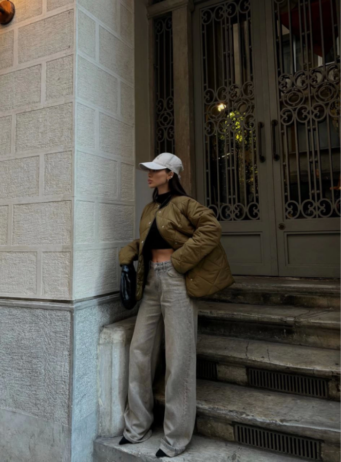 Cıt Cıt Detaylı Çepli Ceket Mont- Kahve - 3