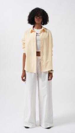 Çizgili Basic Gömlek - ANGELINO BuyukBedeniz (1)