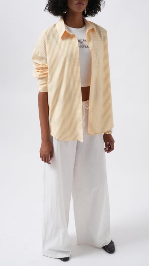 Çizgili Basic Gömlek - 4