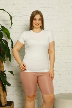 Combed Cotton Plus Size Above Knee Tights 5890 - 1
