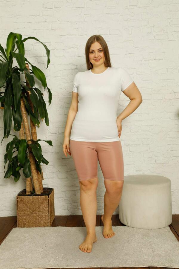 Combed Cotton Plus Size Above Knee Tights 5890 - 2