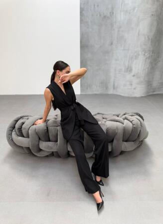 Cura Yelek Pantolon İki̇li̇ Takim - ANGELINO BuyukBedeniz