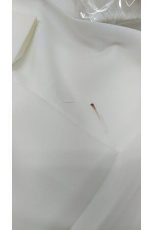 D-59018 Büyük Beden Boru Paça Double Kumaş Pantolon - Ekru - 2