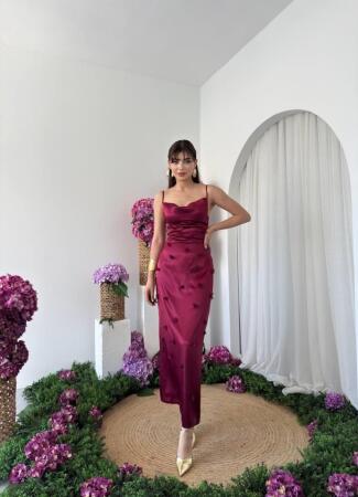 Dora Çiçek Detaylı Elbise - 3