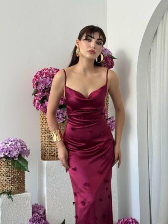 Dora Çiçek Detaylı Elbise - 4